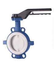 vanne papillon revêtue, robinet papillon revêtu,  chimie butterfly valves